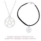 Colar Pentagrama + Pulseira camurça - Sunshine