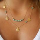 Colar Pérola Feminino Gargantilha shocker Ajustável Dourado -