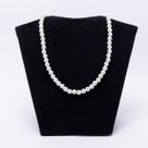 Colar Pérola Masculino Feminino Gargantilha Ajustável Branco