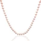 Colar Pérola Rosa Água Doce Biwa Fecho em Prata 925 - 04027