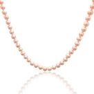 Colar Pérola Rosa Água Doce com Fecho em Prata 925 - 01911