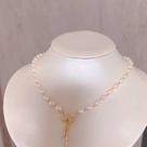 Colar Pérolas Laço Tassel Aço Cirúrgico Banhado a Ouro 18k