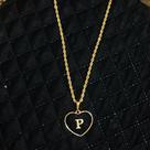 Colar personalizado letra P