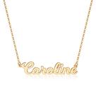 Colar Personalizado Ursteel Caroline Banhado a Ouro 14K 40cm Colar Personalizado Ursteel Caroline Banhado a Ouro 14K 40cm