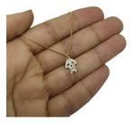 Colar Pet Dog Pedra Zirconia Dourado Ouro 18k Semijoia -