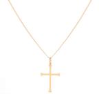 Colar Piastrine De Ouro Masculino Com 80cm 18k E Crucifixo Colar Piastrine De Ouro Masculino Com 80cm 18k E Crucifixo