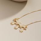Colar Pingente 03 Filhos (03 Meninas) Banhado Ouro 18K Colar Pingente 03 Filhos (03 Meninas) Banhado Ouro 18K