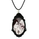 Colar pingente arte em resina morte sandman quadrinhos