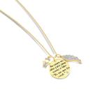 Colar Pingente Bebê Asa De Anjo Saudade Folheado A Ouro 18k