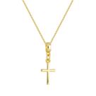 Colar Pingente Cruz Banhado a Ouro 18k