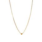 Colar pingente cubo banhado a ouro