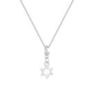 Colar Pingente Estrela de 6 Pontas Banhado a Prata 925 Colar Pingente Estrela de 6 Pontas Banhado a Prata 925