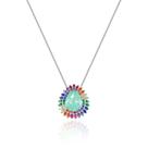 Colar Pingente Gota Colombiana Rainbow