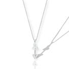 Colar Pingente Halter Peso Academia Fitness Prata Legitima