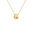 Colar Pingente Letra G Banhado a Ouro 18k Colar Pingente Letra G Banhado a Ouro 18k