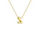Colar Pingente Letra Z Banhado a Ouro 18k