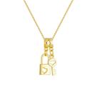 Colar Pingente Love Banhado a Ouro 18k Colar Pingente Love Banhado a Ouro 18k