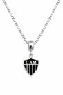 Colar Pingente Masculino Time De Futebol Atlético Mineiro Banhado a Prata 925