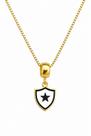 Colar Pingente Masculino Time De Futebol Botafogo Banhado a Ouro 18k Colar Pingente Masculino Time De Futebol Botafogo Banhado a Ouro 18k