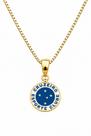 Colar Pingente Masculino Time De Futebol Cruzeiro Banhado a Ouro 18k