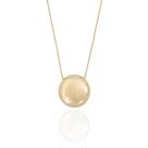 Colar Pingente Meia Esfera Espelhada Banho Ouro 18K Colar Pingente Meia Esfera Espelhada Banho Ouro 18K