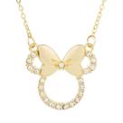 Colar Pingente Minnie Dourado Brilhante - Disney Colar Pingente Minnie Dourado Brilhante - Disney