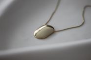 Colar Pingente Oval