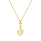 Colar Pingente Pai Nosso Banhado a Ouro 18k