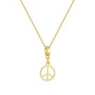 Colar Pingente Paz Banhado a Ouro 18k Colar Pingente Paz Banhado a Ouro 18k