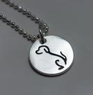 Colar + Pingente Pet Dog Prata 925 Juvenil Lizzy Fatin