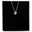 Colar Pingente Ponto Luz Pedra Zircônia Cristal Prata 925 Legítima Maciça Original Italiana Veneziana 45cm