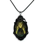 Colar pingente resinado arte em resina terror frankenstein