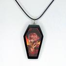 Colar pingente shaker caixão terror freddy krueger
