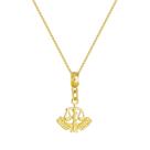 Colar Pingente Símbolo da Nutrição Banhado a Ouro 18k Colar Pingente Símbolo da Nutrição Banhado a Ouro 18k