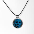 Colar pingente terror Hallowen artesenato artistico resinado