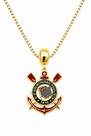 Colar Pingente Times Masculino Banhado a Ouro 18k PEÇA:Corinthians