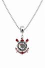 Colar Pingente Times Masculino Banhado a Prata 925 PEÇA:Corinthians