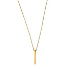 COLAR PINGENTE TUBINHO 55 cm BANHADO A OURO
