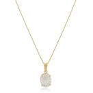 Colar Pingo de Luz de Pedra de Zircônia Banhado Ouro 18k Presente Aniversario Mae Mulher Namorada