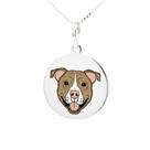 Colar Pit Bull Coleção Estimação em Prata 925 Marrom Colar Pit Bull Coleção Estimação em Prata 925 Marrom