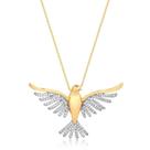 Colar Pomba Da Paz Divino Espírito Santo Folheado A Ouro 18k