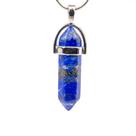 Colar ponteira pendulo Pedra Natural Lapis Lazuli