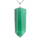 Colar Pontinha Quartzo Verde Grande Montagem Pino Prata 950 Colar Pontinha Quartzo Verde Grande Montagem Pino Prata 950