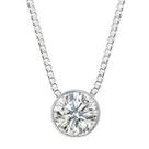 Colar Ponto de Luz Diamante Brilhante Extra 50 Pontos Ouro Branco 18K K1225 Colar Ponto de Luz Diamante Brilhante Extra 50 Pontos Ouro Branco 18K K1225