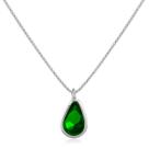 Colar Ponto de Luz Gota Verde Prata 925 Colar Ponto de Luz Gota Verde Prata 925