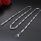 Colar Popular Coreano Rhombus Titanium Steel Necklace Simples Design Metal Curto Unisexo