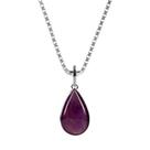 Colar Prata 925 Ametista Gota Semi Lapidada Verdadeira Colar Prata 925 Ametista Gota Semi Lapidada Verdadeira