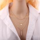 Colar Prateado Feminino Gargantilha Strass shocker acessório - Dourado - Dourado