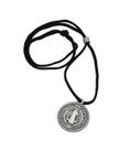 Colar Prateado Medalhão São Bento Colar Prateado Medalhão São Bento