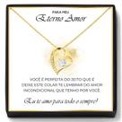Colar Presente Para Esposa Aniversário De Casamento, Natal, Dia Dos Namorados Dourado